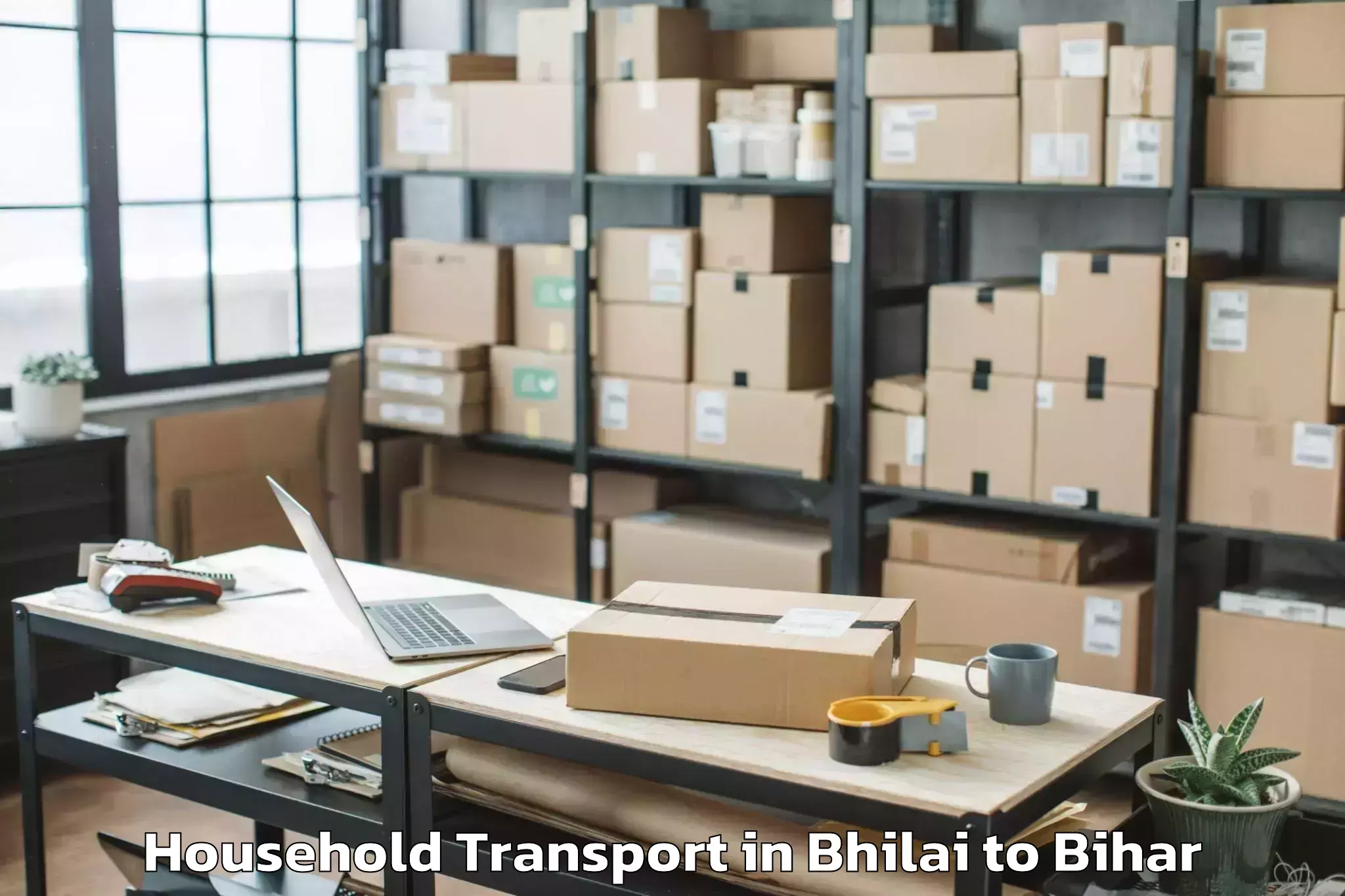 Bhilai to Laukaha Household Transport Booking